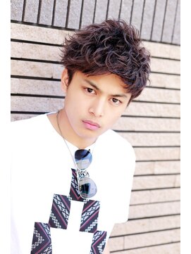 リップス 吉祥寺店 (LIPPS) ブロックパーマ メンズショート