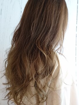 ソワン ドゥ ブレス 高の原店(soin de brace) イルミナカラー セミウェット グラデーション 担当長友