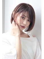 リタ(Lita)&nbsp;耳かけナチュラルボブ　モカブラウン　斜めバング