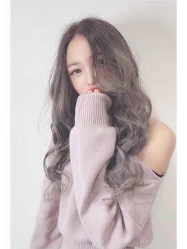 ヘアーデザイン ジェルム(Hair Design germe) センター分けロングでゆるふわギャルstyle ～しのだスペシャル～