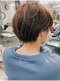 【横須賀中央 AGU】ミストバンググレーベージュクールショート