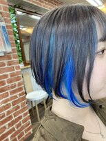 シード(Syead)&nbsp;インパクトカラー×モノトーングレー【インナーブルー】