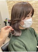 インナーカラー ハイライト ファイバープレックスケアブリーチ