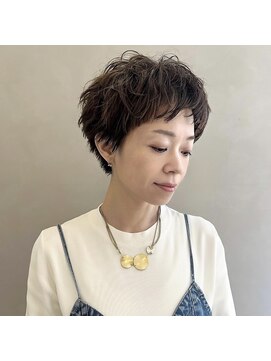 アンドワン 自由が丘(＆ONE) 大人フレンチショート×ニュアンスパーマ