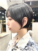 30代40代大人女性/前髪ありショートボブ/ショートヘア/髪質改善