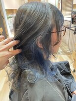 アクト 三鷹店(ACT)&nbsp;インナーカラーブルー×アッシュグレー