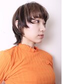 似合わせカットイメチェンフルバングハッシュカットショート0102
