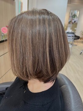 ジュイール 富士見ヶ丘(jouir) ダブルカラーケアブリーチインナーカラーハイライトくびれミディ