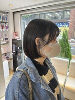 ヘアーアンドメイク シーク 八王子(HAIR&MAKE SeeK) 丸みボブ×顔周りカット