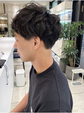 ステアケース 武蔵小杉店(stair:case) メンズナチュラルパーマ/ツーブロックマッシュ短め/ビジネスOK