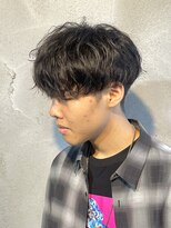 ニアウ 高崎店(Niau)&nbsp;メンズマッシュシャドウパーマ群馬高崎眉毛雰囲気ニュアンス