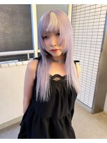 ペレ 渋谷(PELE)&nbsp;デザインカラー/レイヤーカット/ウェットヘア/オリーブベージュ