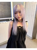 デザインカラー/レイヤーカット/ウェットヘア/オリーブベージュ