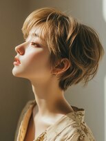 フレイムス 高崎(Frames)&nbsp;20代30代40代ナチュラル耳掛けハイトーンショートスタイル