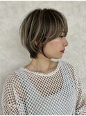 大人ショート/ハンサムショート/ショートボブ/顔まわりレイヤー