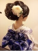 訪問着着付け＋ヘアセット￥9,100