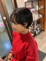 コワファーストナガサキシャンプーボーイ(COIFF1RST NAGASAKI SHAMPOO BOY)&nbsp;大人可愛い20代30代40代黒髪前下がりショートボブ丸みショート◎