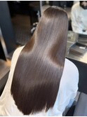 美髪縮毛矯正×最高峰髪質改善トリートメント×ブラウンカラー