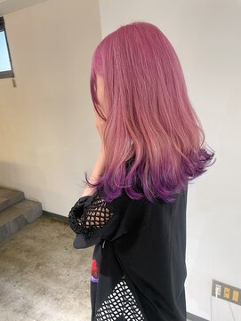 ニュート(Neut ) エンドカラーパープル/ペールピンク/デザインカラー/ハイトーン