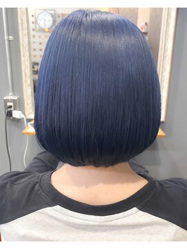 ロアークヘアー(LOARK HAIR) 【LOARK】ブルーブラック/ネイビーカラー／ミニボブ