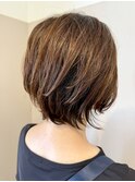 外ハネショートボブ
