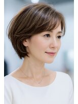 ゲイン(Gain)&nbsp;ショートカット・レイヤーカット×白髪ぼかし