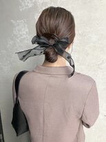 コトナ(kotona)&nbsp;【レースリボンヘアアレンジ】リボンヘアカチモリシニヨン渋谷