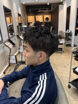 アロー 船橋店(AROH)&nbsp;MEN’S HAIR/波巻きツイストスパイラル/リバースセンターパート