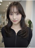 レイヤーカットウルフカットボブグレージュオリーブべージュ