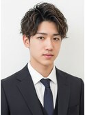ビジネス特化ツイストスパイラル×清潔感センターパート