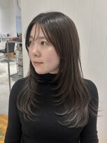 ビューバイネオリーブ 用賀店(Beau'r by neolive)&nbsp;ストレートパーマ縮毛矯正ダークパープル夏ミルクブラウン[用賀]