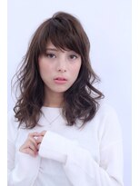 スピン ヘアー 烏丸店(Spin hair) ふんわり柔らかウェーブのシフォンミディ＊