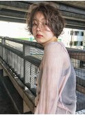 【m.slash bonheur】こなれパーマのショートボブ