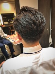 #直毛 #サイドパート#オールバック#コテパーマ#hommehair2nd櫻井