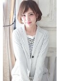 大人可愛いふんわりショートボブ