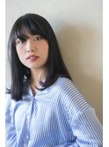 重めぱっつんボブ**