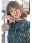 【Taylor 】大宮 ナチュラルワンカールボブ×ミルクティベージュ
