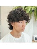 メンズ無造作パーマ