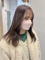 レンク(LENC)&nbsp;グレージュカラー×ブリーチカラー