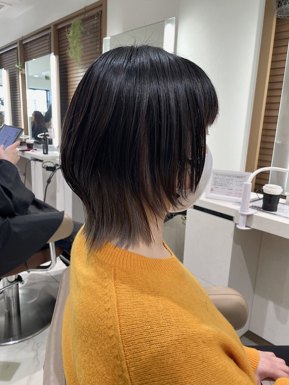 インナーカラー【ダークブラウン×ホワイトシルバー