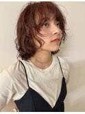パーマボブボブパーマボブパーマボブウルフくせ毛風パーマ