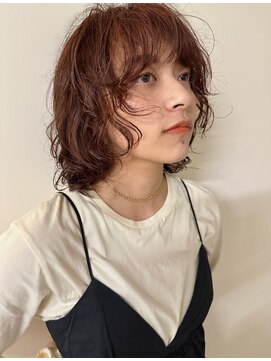 ノラギンザユー(NORA GINZA/U) パーマボブボブパーマボブパーマボブウルフくせ毛風パーマ