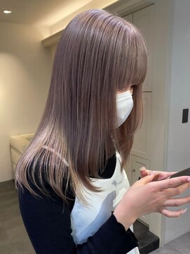 ベレーザ 渋谷(BELEZA) 4184ミルクティーアッシュ艶髪シルキーベージュハイトーンカラー