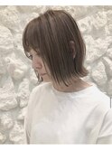 【Moana綱島】#外はねボブ#タッセルボブ#ハイライト#ベージュ