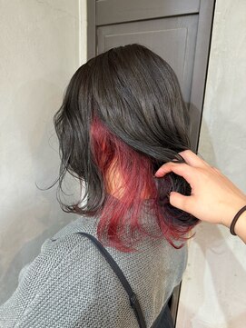 アクト 三鷹店(ACT) インナーカラー RED×BLACK