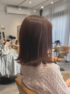 クラップス 上大岡(CLAPS) ローズブラウン/暖色カラー/ツヤ髪/切りっぱなし