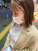 シエル バイ ケンジ 登戸 生田(CIEL by KENJE)&nbsp;★ハッシュカットフルバング 似合わせカットレッドブラウン*