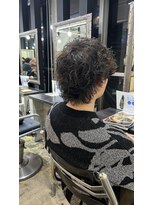 【丸山　翔】メンズウルフ×スパイラルパーマ