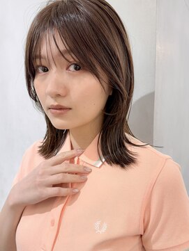 ミンクス 青山店(MINX) 切りっぱなしボブエアリーロング美髪ピンクブラウン