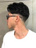 フェードカット スパイラルパーマ メンズショート 束感【札幌】